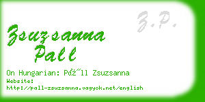 zsuzsanna pall business card